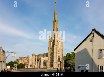 Einen Blick Thaxted Pfarrkirche, Thaxted, Essex, UK Stockfoto