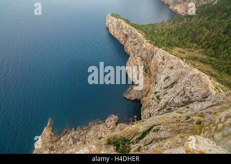 Mirador es Colomer, Ort von Interesse, Ansicht, Breite, Landschaft, Küste, Nordküste, Klima, Berge, brüsk, Spanien, Mallorca, Balearen, Balearen, Landschaft Stockfoto