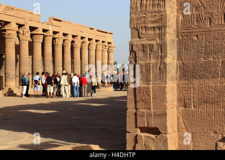 Isistempel, Isis Tempel Philae auf der Insel Agilkia, Teil der Tempelanlage, Afrika, Oberägypten, Stockfoto