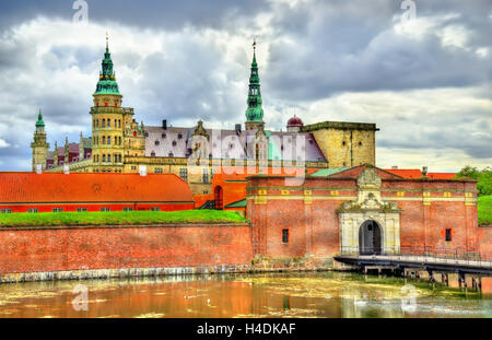 Schloss Kronborg, bekannt als Elsinore in der Tragödie Hamlet - Helsingør, Dänemark Stockfoto