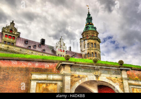 Schloss Kronborg, bekannt als Elsinore in der Tragödie Hamlet - Helsingør, Dänemark Stockfoto