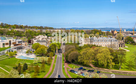 Blick auf dem Palace of Holyroodhouse in Edinburgh Stockfoto