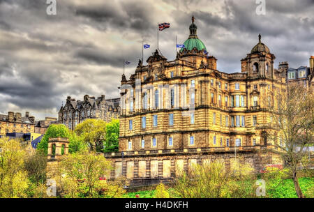 Bank of Scotland in Edinburgh Gebäude Stockfoto