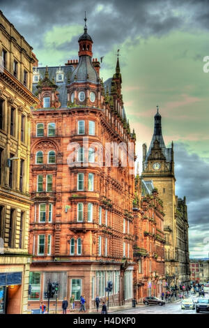 Historische Gebäude im Zentrum von Glasgow - Schottland Stockfoto