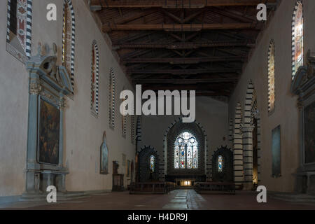 Innere der Santa Caterina d ' Alessandria Kirche von 1251 bis 1300 erbaut. Das Interieur, afte Stockfoto
