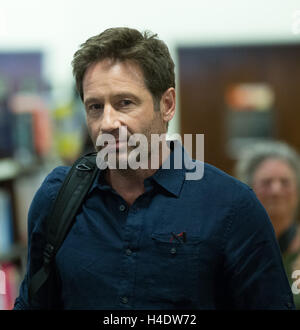 David Duchovny besucht eine Unterzeichnung für sein Buch "Bucky F * Cking Dent" im Barnes & Noble im The Grove am 22. Juni 2016 in Los Angeles, Kalifornien. Stockfoto