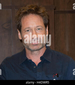 David Duchovny besucht eine Unterzeichnung für sein Buch "Bucky F * Cking Dent" im Barnes & Noble im The Grove am 22. Juni 2016 in Los Angeles, Kalifornien. Stockfoto