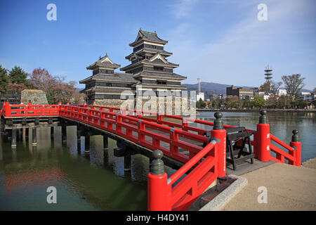 Japan, Präfektur Nagano, Matsumoto City, Matsumoto Castle Stockfoto