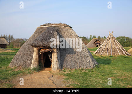 Japan, Präfektur Aomori, Sannaimaruyama, ruinieren Stockfoto