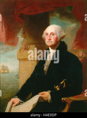Das Jahr 1797 Constable Hamillton Porträt des US-Präsidenten George Washington (1732-1797) von Gilbert Stuart Stockfoto