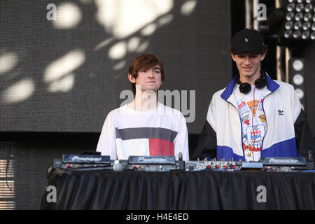 Louis führt das Kind auf Neon-Wüste-Musik-Festival am 28. Mai 2016 in El Paso, Texas. Stockfoto