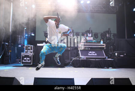 Tyler, The Creator führt auf Neon-Wüste-Musik-Festival am 28. Mai 2016 in El Paso, Texas. Stockfoto