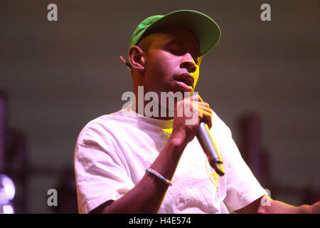 Tyler, der Schöpfer führt auf Neon-Wüste-Musik-Festival am 28. Mai 2016 in El Paso, Texas. Stockfoto