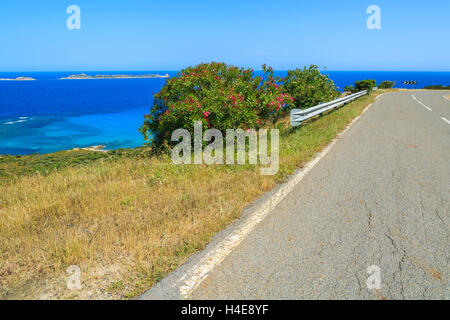 Küstenstraße von Costa Rei, Villasimius, Insel Sardinien, Italien Stockfoto