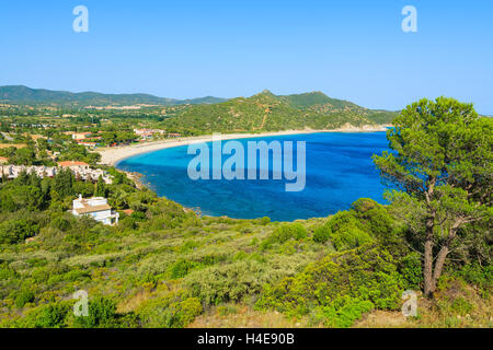 Sardiniens Insel mit Blick auf Bucht von Capo Boi, Italien Stockfoto