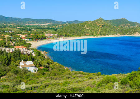 Sardiniens Insel mit Blick auf Bucht von Capo Boi, Italien Stockfoto