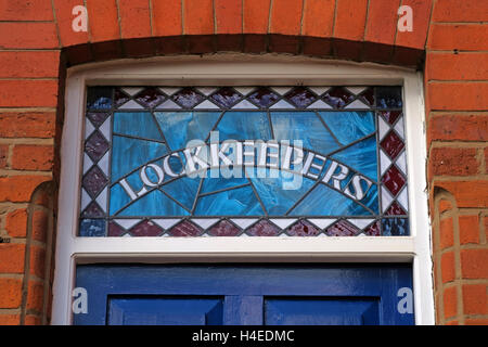 Lockkeepers lodge, Rochdale Kanal Castlefield, Manchester, England, UK Stockfoto