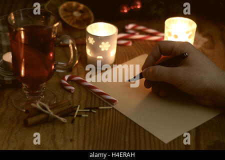 Handschrift-Weihnachten Stockfoto