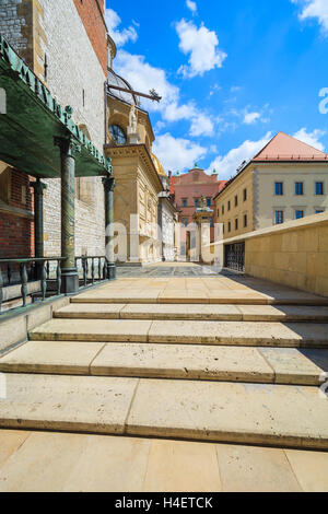 Eingang zur Kathedrale auf dem Wawel-Schloss, Polen Stockfoto