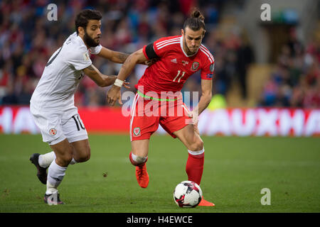 Gareth Bale Wales Fußballspieler in Aktion. Stockfoto