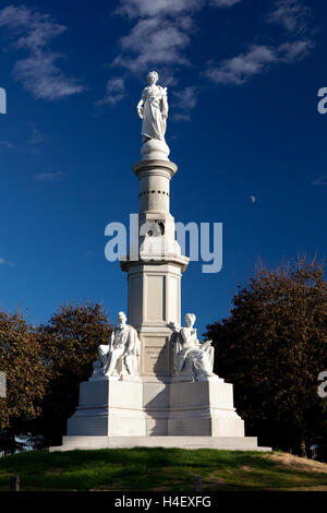 Soldatenräte Nationaldenkmal, Website der Gettysburg Adresse, befindet sich auf dem Friedhof Stockfoto