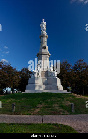 Soldatenräte Nationaldenkmal, Website der Gettysburg Adresse, befindet sich auf dem Friedhof Stockfoto