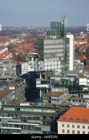 Blick von der norddeutschen Landesbank oder die NordLB Bank, Innenstadt, Hannover, Niedersachsen Stockfoto