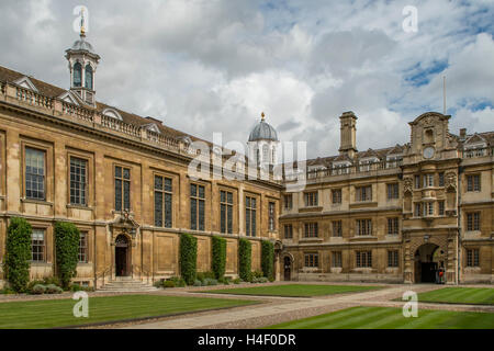 Gericht in Clare College in Cambridge, Cambridgeshire, England Stockfoto