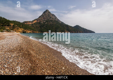 Erstaunliche mediterranen Seenlandschaft in Adrasan, Türkei Stockfoto