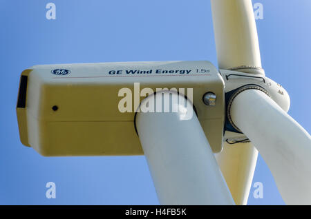 GE Wind Energy 1,5 MW-Anlage Stockfoto