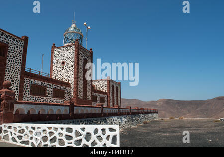 Fuerteventura: Punta La Entallada Leuchtturm, erbaut zwischen 1953 und 1954 Stockfoto