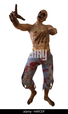 Zombie Monster 3D Illustration Stockfoto