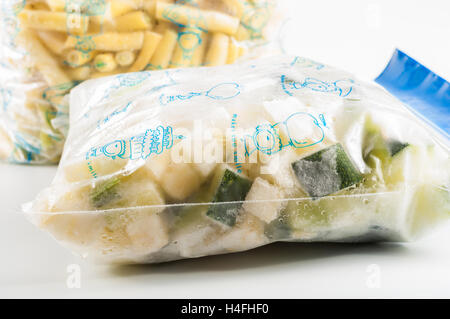 Frozen vegetables and fruits Stockfoto