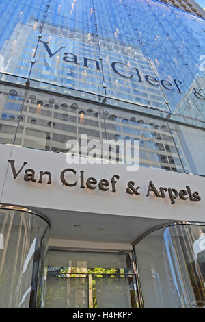 Van Cleef & Arpels Boutique Victoria-Insel Hong Kong Stockfoto