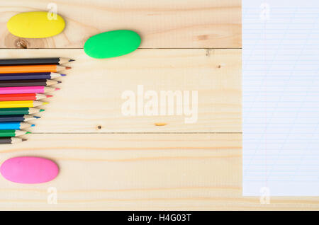 Schule und Büro liefert Rahmen Stockfoto