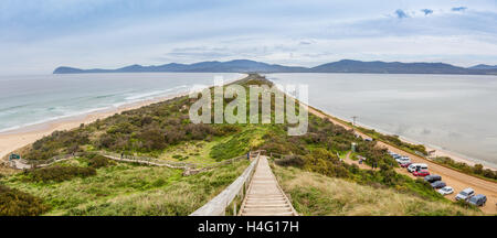 Blick von The Neck Lookout. Bruny Island, Tasmanien, Australien. Stockfoto