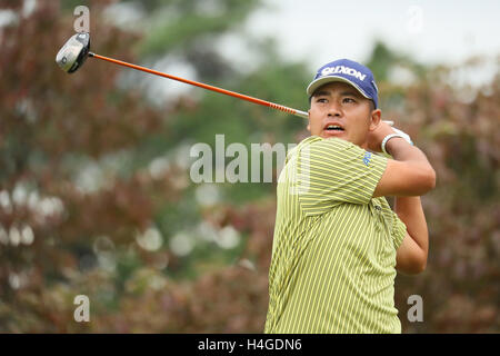 Hideki Matsuyama, 16. Oktober 2016 - Golf: Japan Open Golf Championship 2016 Finale in Sayama Golf Club, Saitama, Japan.  (Foto von Nippon News/AFLO) Stockfoto