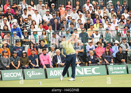 Hideki Matsuyama, 16. Oktober 2016 - Golf: Japan Open Golf Championship 2016 Finale in Sayama Golf Club, Saitama, Japan.  (Foto von Nippon News/AFLO) Stockfoto