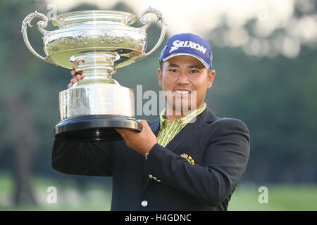 Hideki Matsuyama, 16. Oktober 2016 - Golf: Japan Open Golf Championship 2016 Award Ceremony am Sayama Golf Club, Saitama, Japan.  (Foto von Nippon News/AFLO) Stockfoto