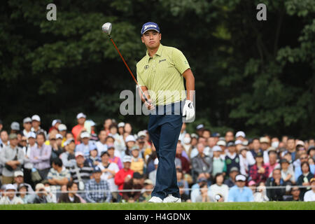 Hideki Matsuyama, 16. Oktober 2016 - Golf: Japan Open Golf Championship 2016 Finale in Sayama Golf Club, Saitama, Japan.  (Foto von Nippon News/AFLO) Stockfoto