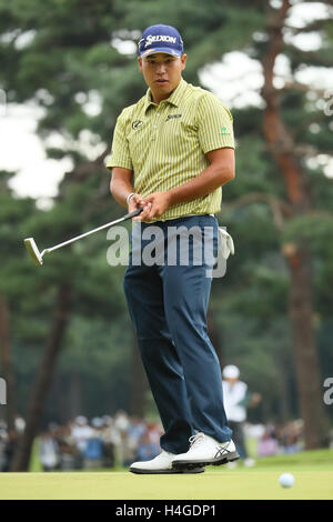 Hideki Matsuyama, 16. Oktober 2016 - Golf: Japan Open Golf Championship 2016 Finale in Sayama Golf Club, Saitama, Japan.  (Foto von Nippon News/AFLO) Stockfoto