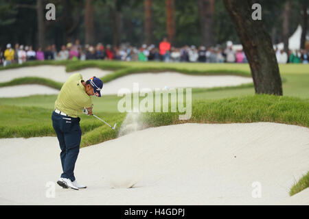 Hideki Matsuyama, 16. Oktober 2016 - Golf: Japan Open Golf Championship 2016 Finale in Sayama Golf Club, Saitama, Japan.  (Foto von Nippon News/AFLO) Stockfoto