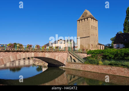 Gedeckte Bruecken in Strassburg Im Elsass - Ponts Couverts in Straßburg, Elsass, Frankreich Stockfoto