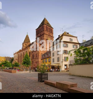 Strassburg Thomaskirche Im Elsass, Frankreich - Straßburg Kirche St. Thomas im Elsass/Frankreich Stockfoto