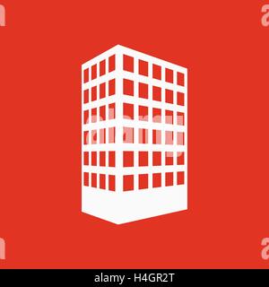 Das Haus-Symbol. Wohnung und Wolkenkratzer, Stadthaus, Haus-Symbol. Wohnung Stock Vektor