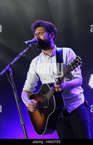 Englische Sängerin Passagier führt beim Colours of Ostrava Music Festival, Tschechische Republik, 17. Juli 2016. Stockfoto