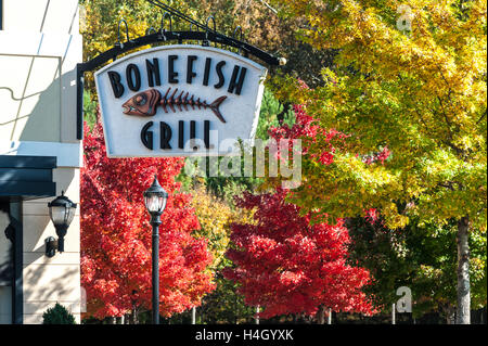 Bonefish Grill legeres Seafood Restaurant in Snellville (Metro Atlanta), Georgia, USA. Stockfoto