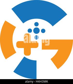 Spiel-Logo-Design-Konzept. AI-10 unterstützt. Stock Vektor