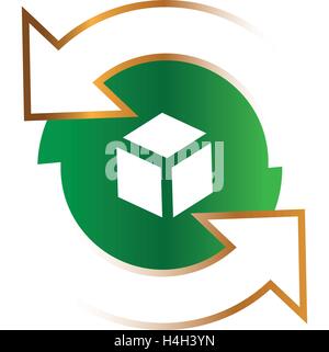 Komprimieren von Daten-Symbol. AI 8 unterstützt. Stock Vektor