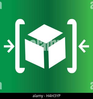 Komprimieren von Daten-Symbol. AI 8 unterstützt. Stock Vektor